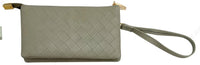 Compagnon femme Simili cuir entrelacé vert clair Women's