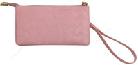 Compagnon femme Simili cuir entrelacé rose clair Women's