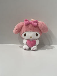 Porte clé peluche 10cm My Melody avc cœur SANRIO