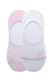 Socquettes invisibles femme roses noeud x3 Girl Bow