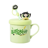 Mug avc paille verte 450ml LES SUPER NANAS