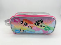 Trousse papeterie double argentée paillette The Powepuff Girls