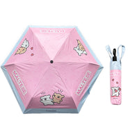 Parapluie pliant rose et bleu MALTESE
