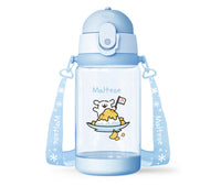 Gourde plastique bleue avec lanière 520ml MALTESE Collection