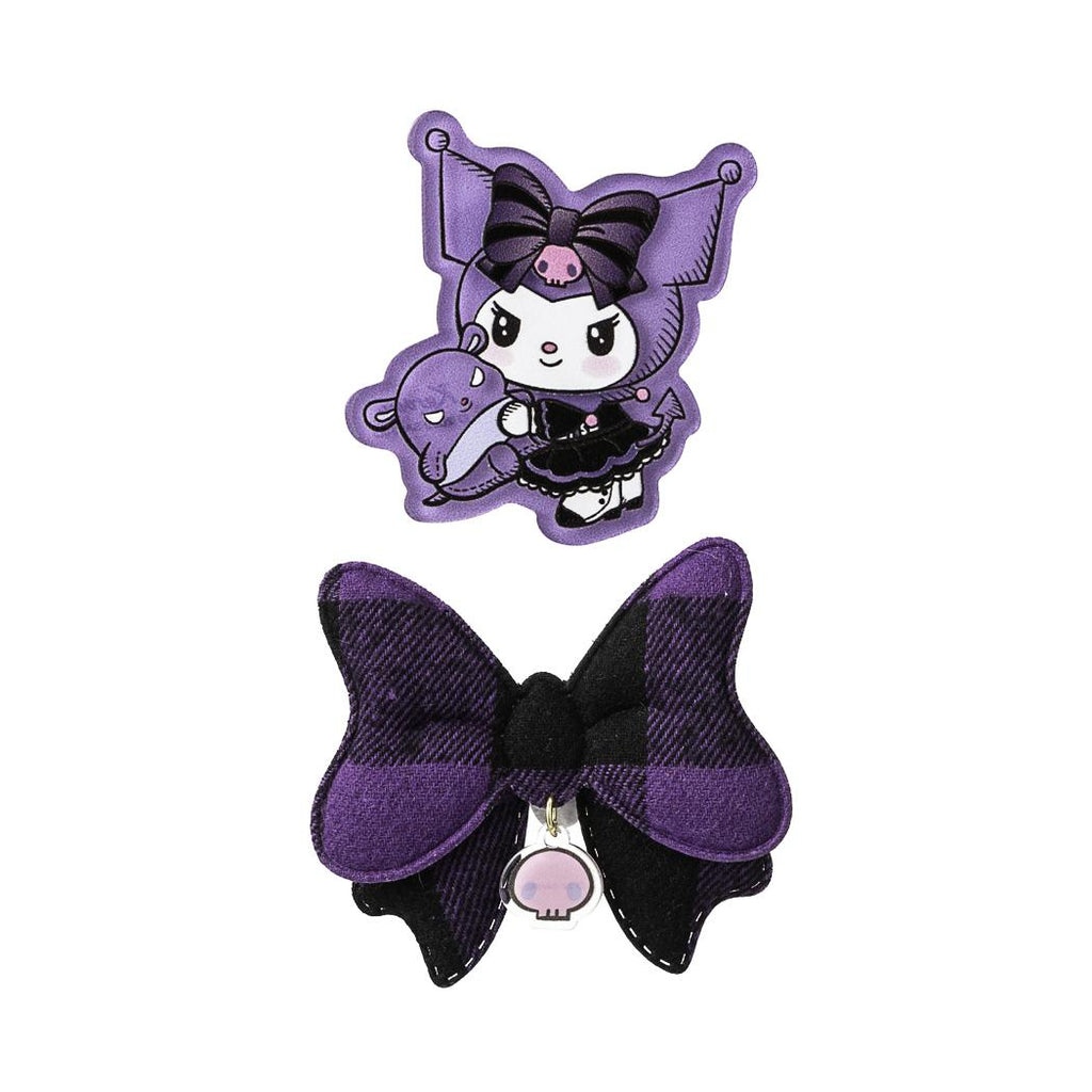 Joy Toy – Barrette à Cheveux Kuromi Avec Grand Nœud, Accessoire Sanrio Dans Un Coffret Cadeau (13 X 2 X 18,5 Cm)