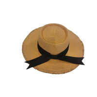 Chapeau de paille à bord marron