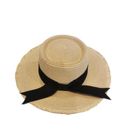 Chapeau de paille à bord beige