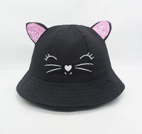 Chapeau enfant chat paillettes