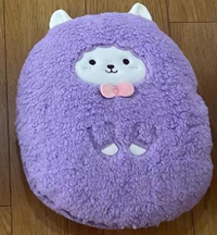 Coussin peluche Lama violet Pillow