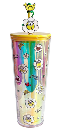 Bouteille plastique double 800ml jaune Daisy MINIONS