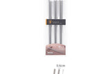 Baguettes en acier inoxydable 3 paires Chopsticks Series