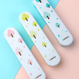 Couverts et baguettes avec boîte de rangement arbres