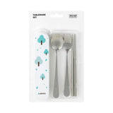 Couverts et baguettes avec boîte de rangement arbres