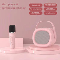 Enceinte portable et micro A16 rose Wireless