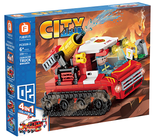 Jeu 4 en 1 camion pompier Fire