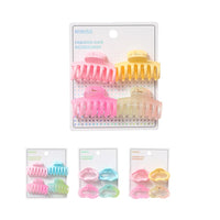 Ensemble de pinces colorées petit modèle x4 Hair Claw