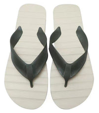 Tongs homme rainées vertes 42-43