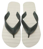Tongs homme rainées vertes 42-43