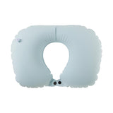 Coussin de cou gonflable bleu gris Cooling