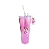 Gobelet plastique et breloque 800ml Kuromi SANRIO