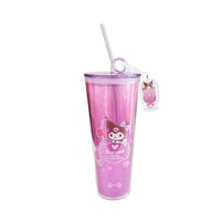 Gobelet plastique et breloque 800ml Kuromi SANRIO