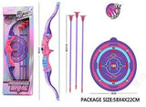 Set de tir à l'arc avec cible rose et violet Archery