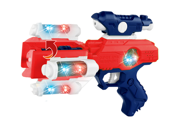 Jeu pistolet son et lumière rouge Outer Space Series