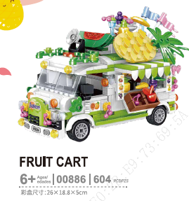 Blocs de construction food truck FRUIT Food Cart
