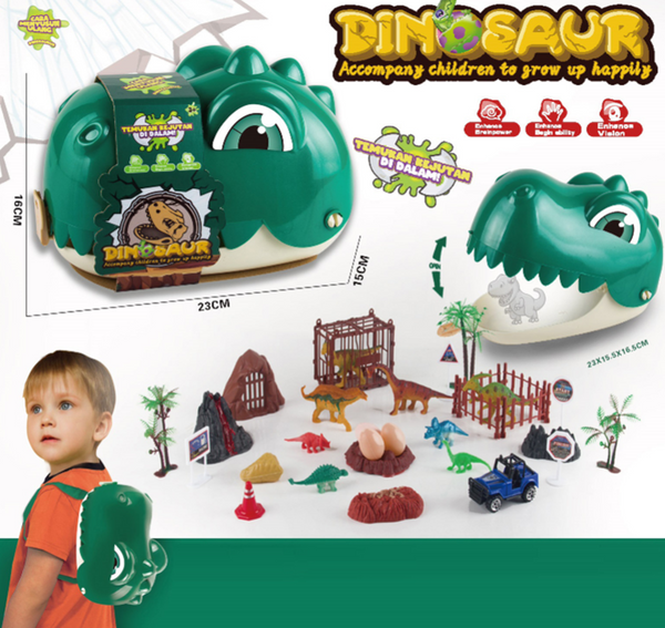 Jeux tête de dinosaure avec jeux à l'intérieur Animal Series
