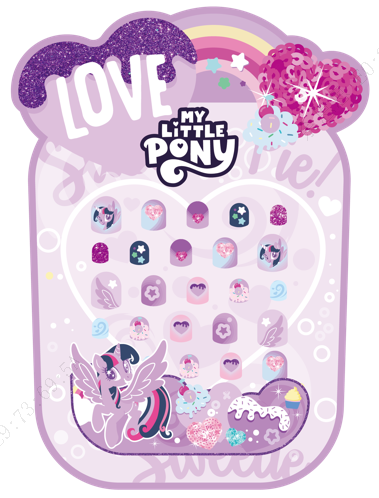 Stickers ongles violets MY LITTLE PONY