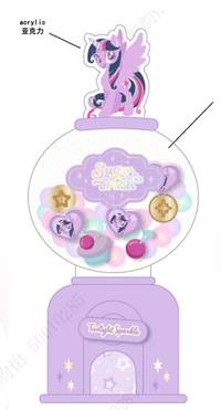 Veilleuse ditributeur à bonbons violet MY LITTLE PONY