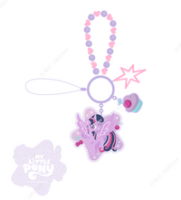 Pendant pour téléphone perles violettes MY LITTLE PONY