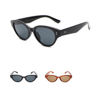 Lunettes de soleil allongée noire ou marron Large Frame