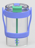 Bouteille large avec poignée bleue 1000ml Large Capacity