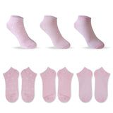 Socquettes femme x6 roses Textile