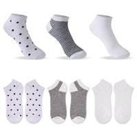 Socquettes femme x6 blanches Textile