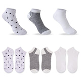 Socquettes femme x6 blanches Textile