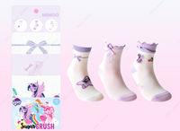 Chaussettes violettes 3 paires 5-7 ans MY LITTLE PONY