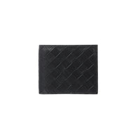 Porte feuille homme noir simili cuir entrelacé Men's