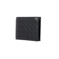 Porte feuille homme noir simili cuir entrelacé Men's