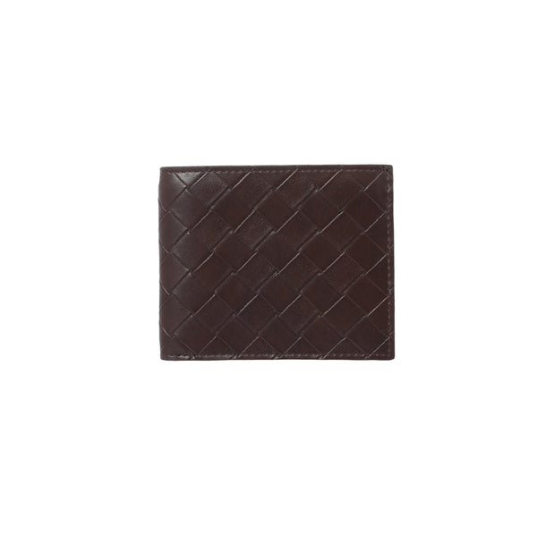 Porte feuille homme marron simili cuir entrelacé Men's