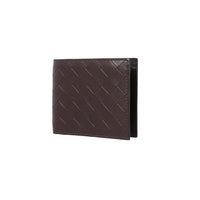 Porte feuille homme marron simili cuir entrelacé Men's