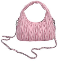 Sac à main matelassé chevrons rose clair Handheld