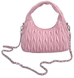Sac à main matelassé chevrons rose clair Handheld