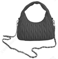 Sac à main matelassé chevrons noir Handheld