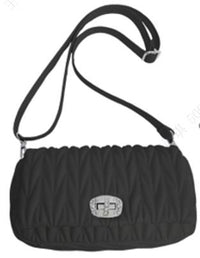 Sac bandoulière chevrons noir Women's