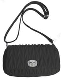 Sac bandoulière chevrons noir Women's