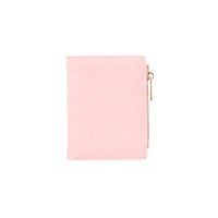 Porte feuille femme rose clair simili cuir entrelacé Women's