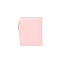 Porte feuille femme rose clair simili cuir entrelacé Women's