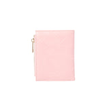 Porte feuille femme rose clair simili cuir entrelacé Women's